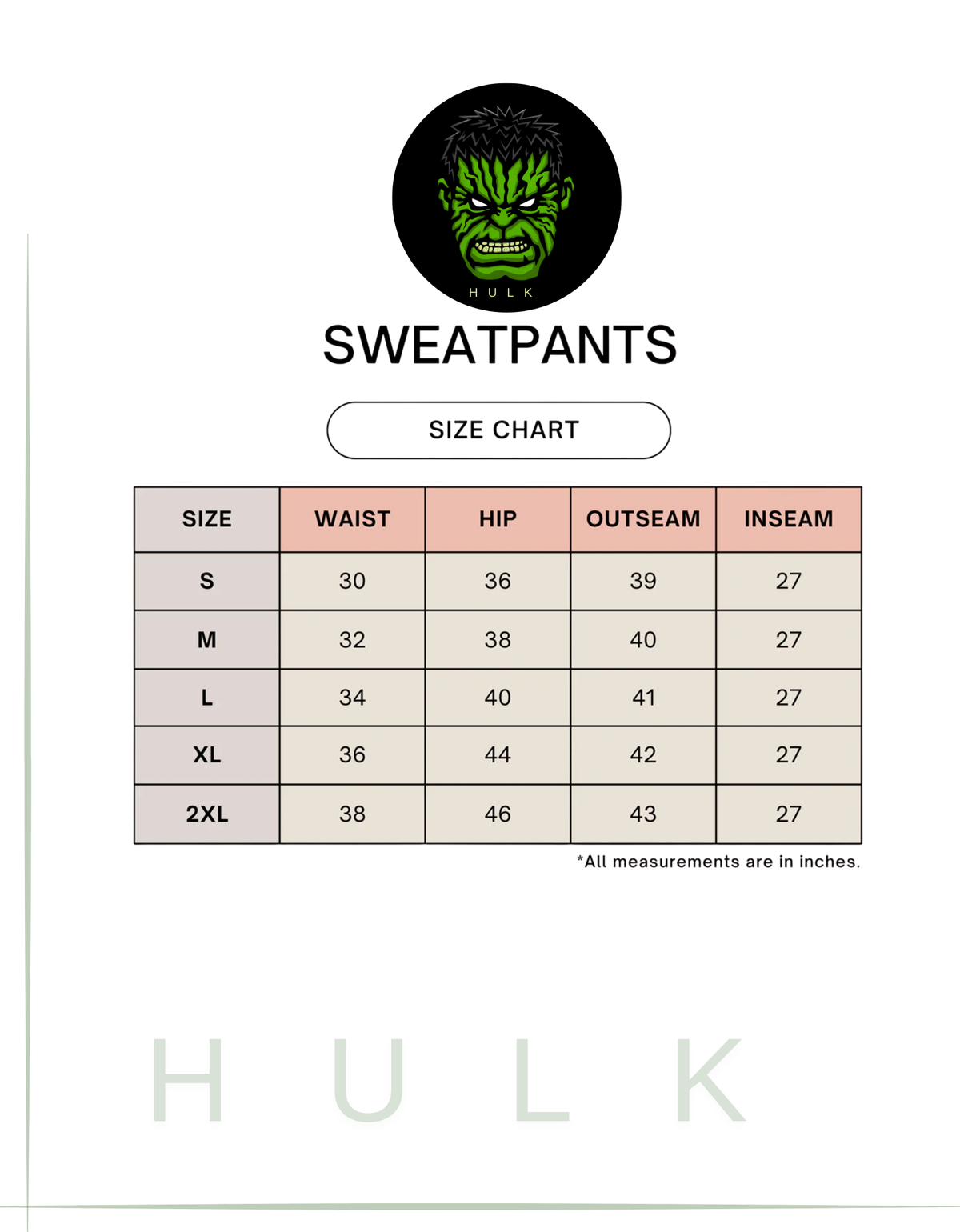 Hulk Unisex Sweatpants