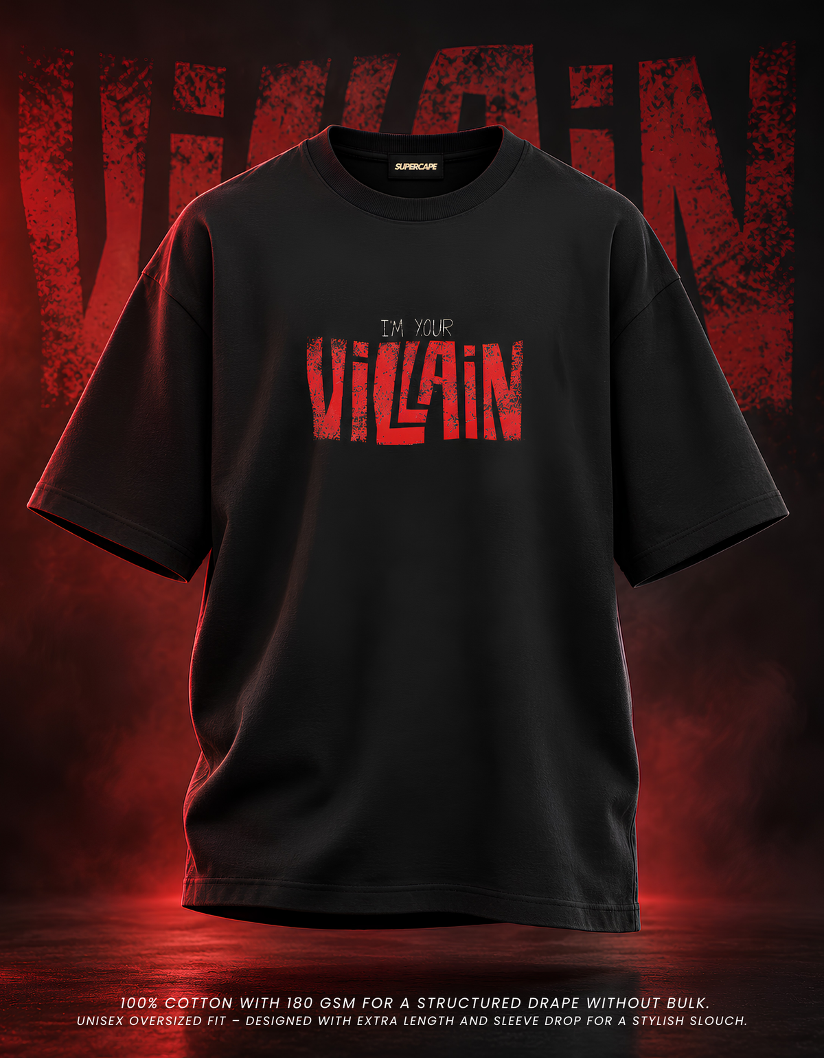 Villain Unisex Oversized Standard T-Shirt