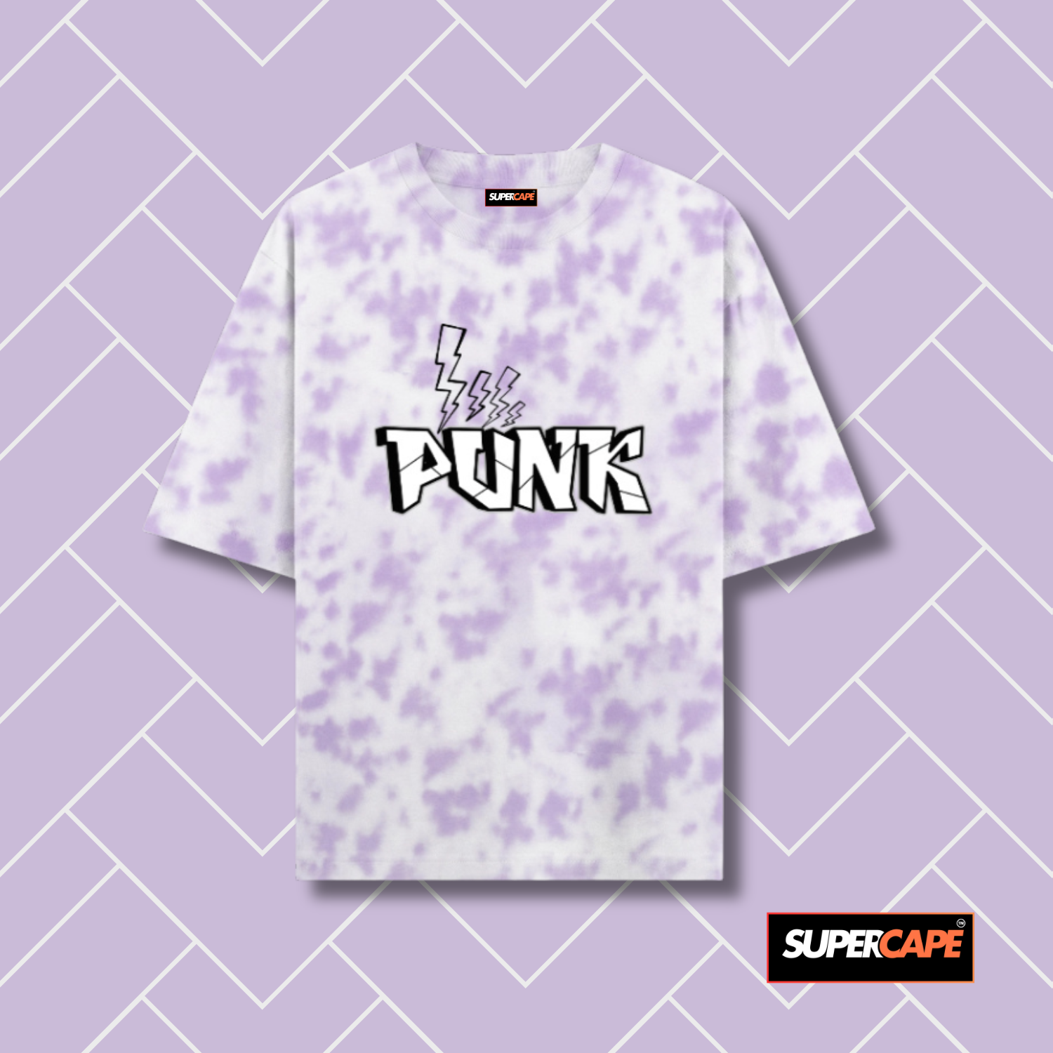 Punk- Unisex Tie Dye Oversized T-Shirt