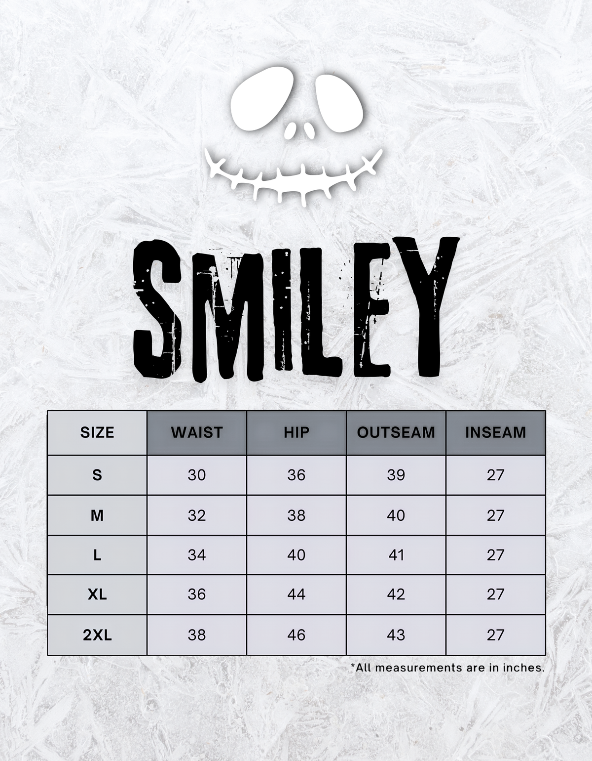 White Smiley Unisex Sweatpants