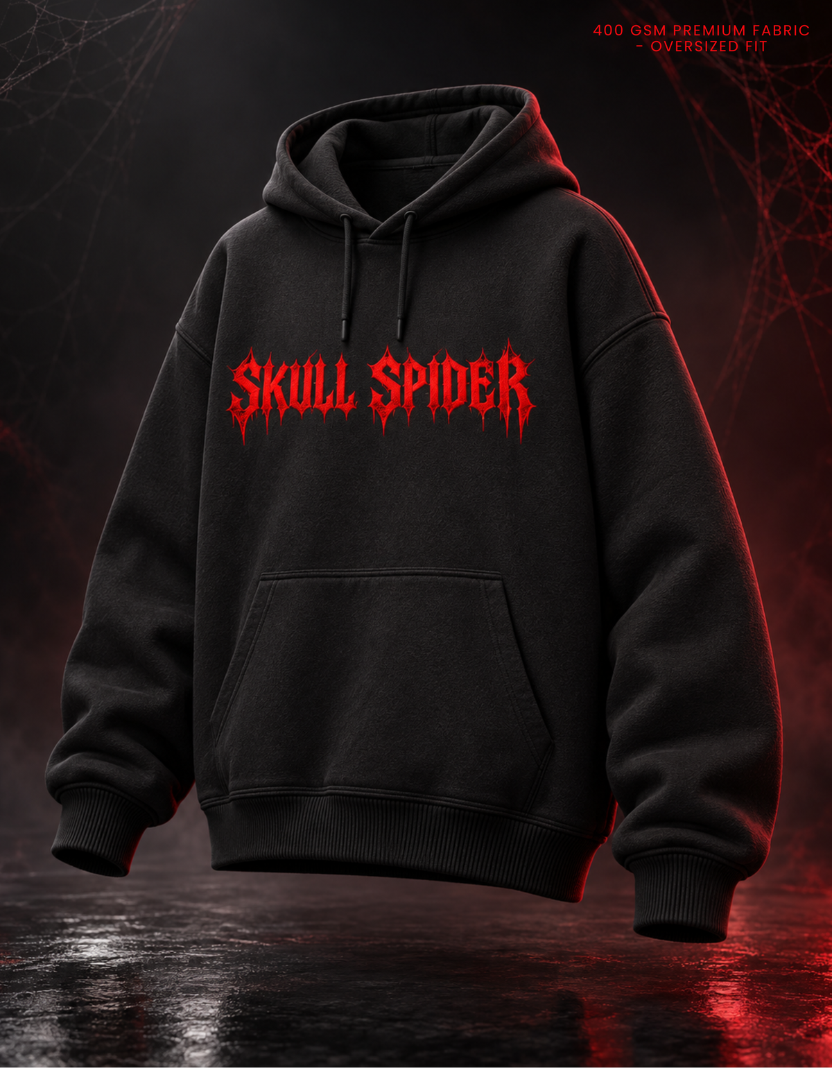 Skull Spider Unisex Oversized Hoodie