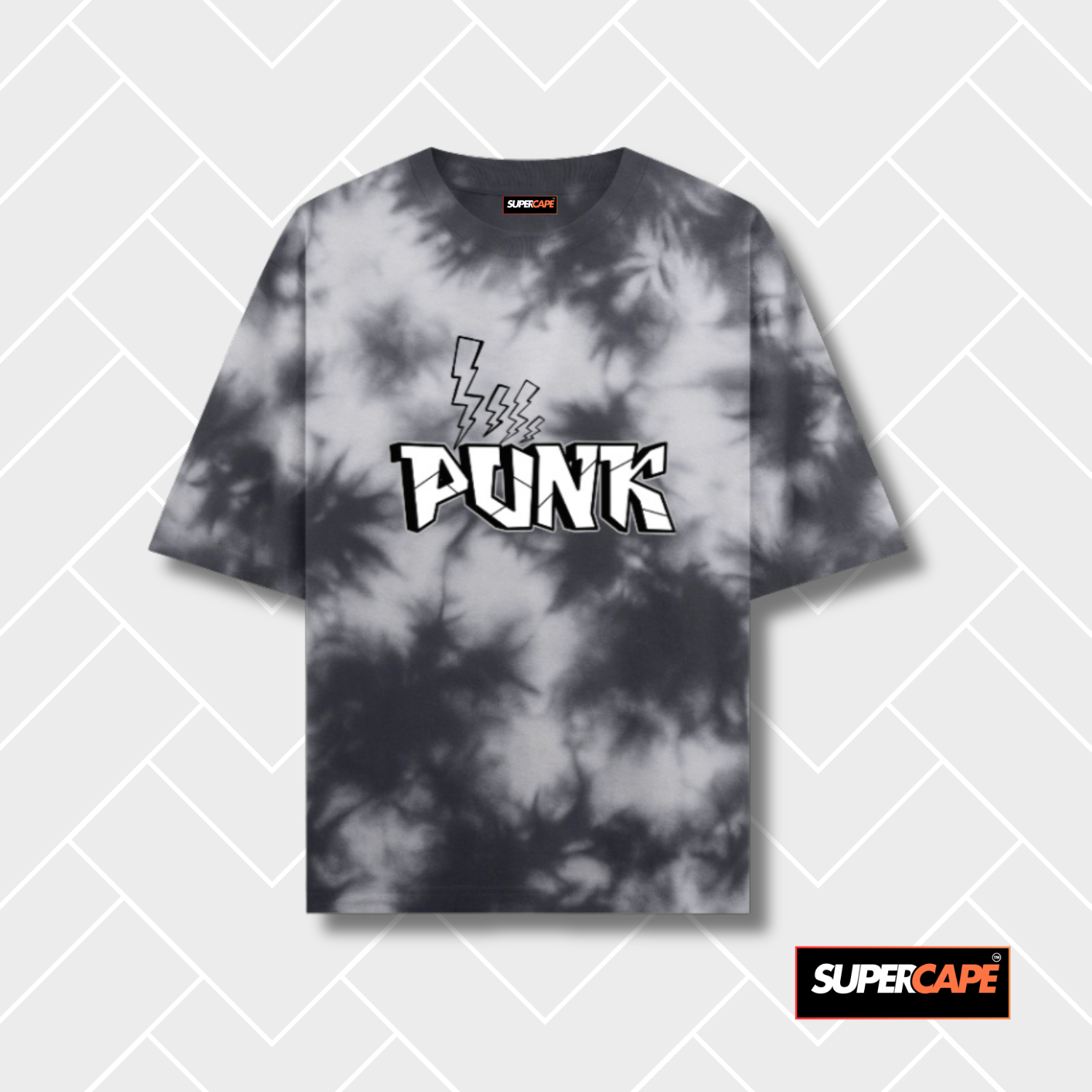 Punk- Unisex Tie Dye Oversized T-Shirt