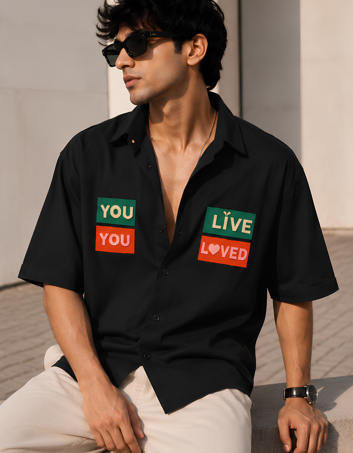 You Live You Love Unisex Oversized Shirt