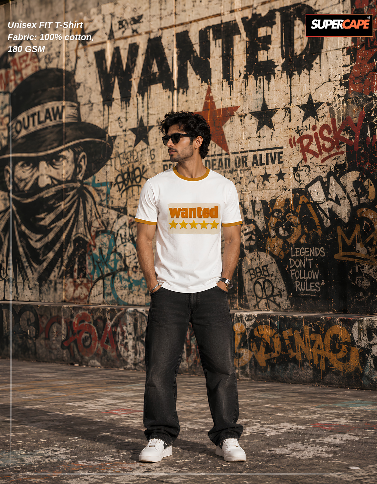 Wanted Unisex Ringer T-Shirt