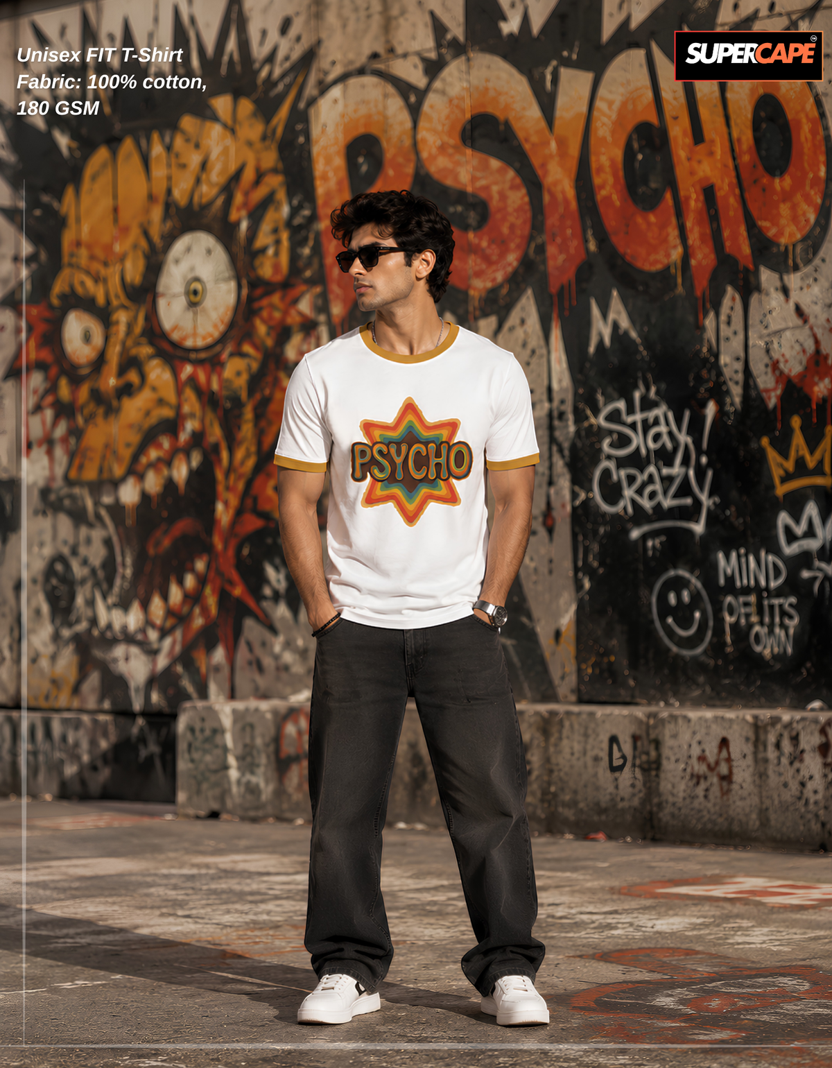 Psycho Unisex Ringer T-Shirt