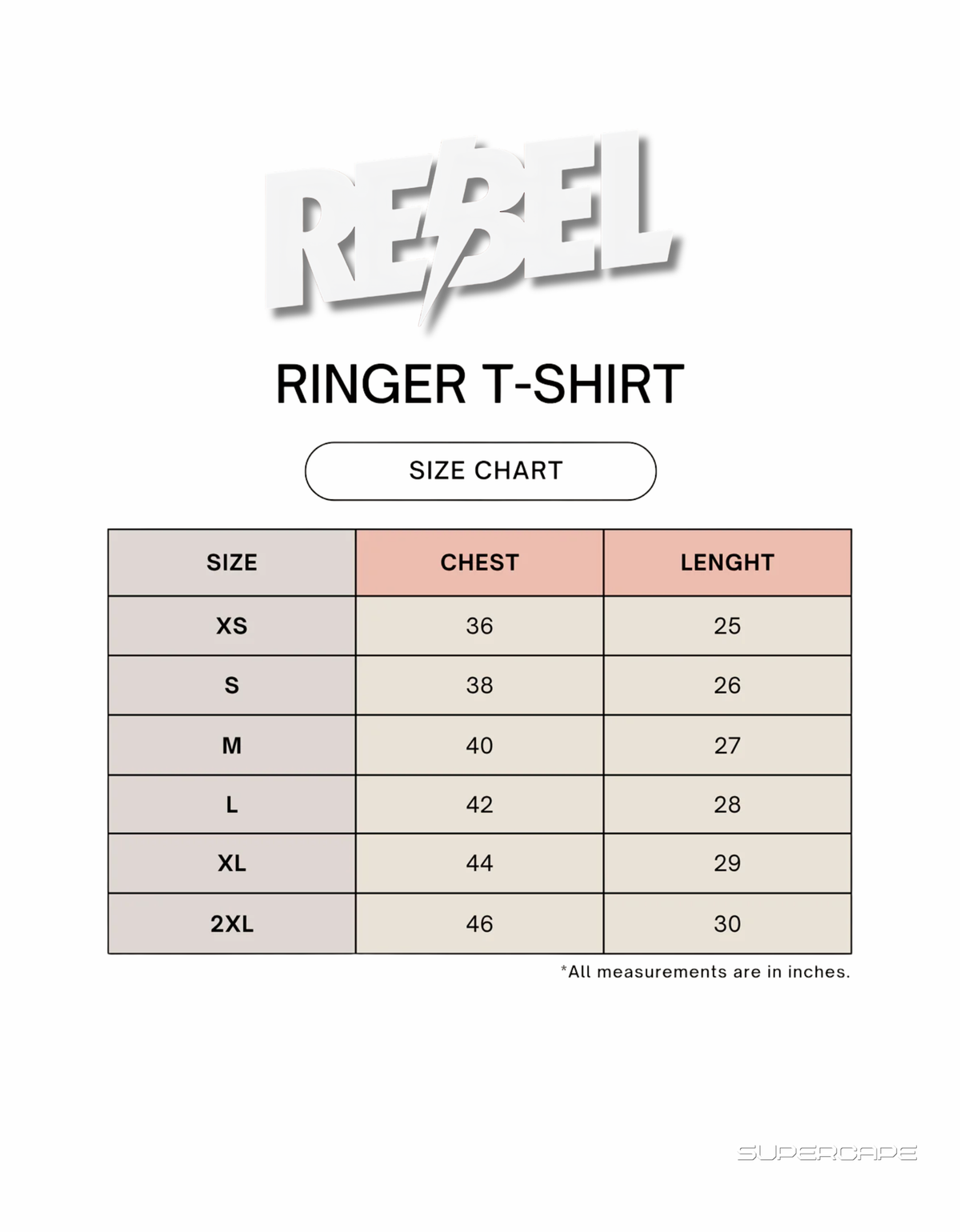 Rebel Unisex Ringer T-Shirt