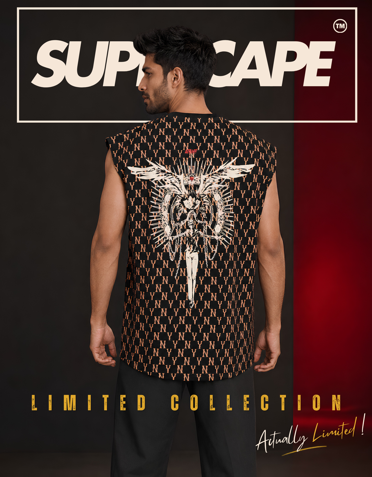 Skull Puff Cut Sleeve Tshirt - Limited Collection