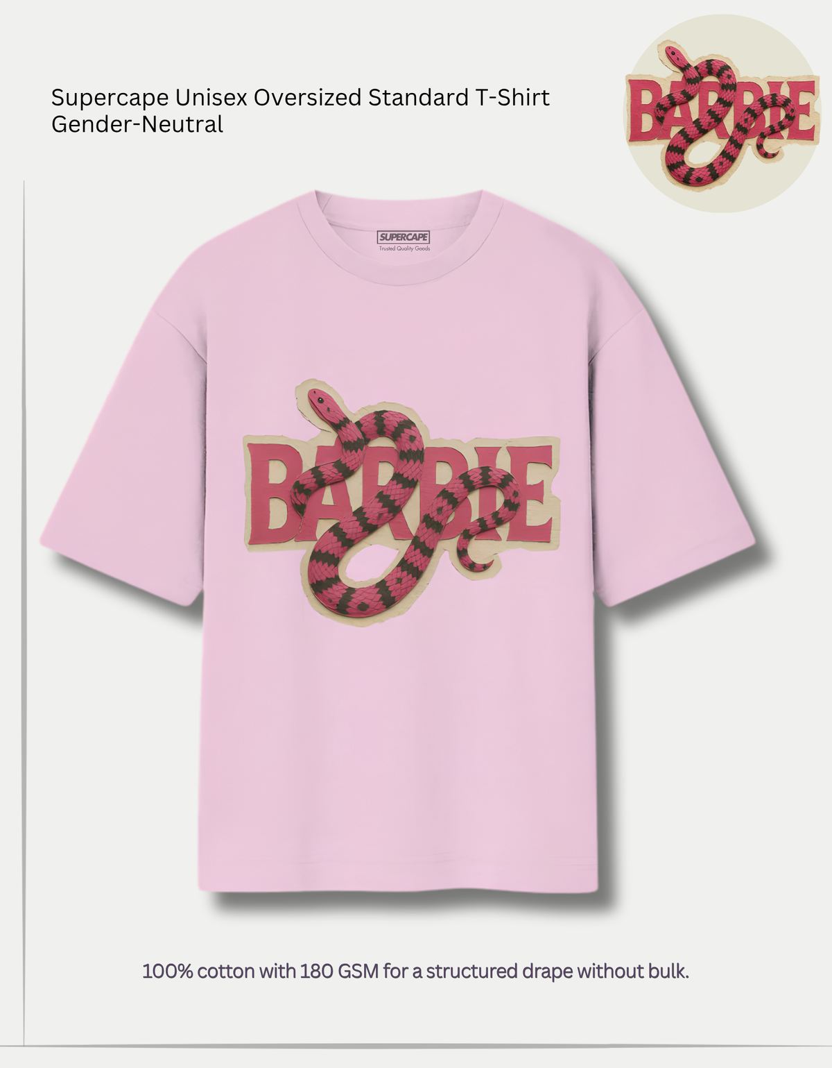 BARBIE Unisex Oversized Standard T-Shirt