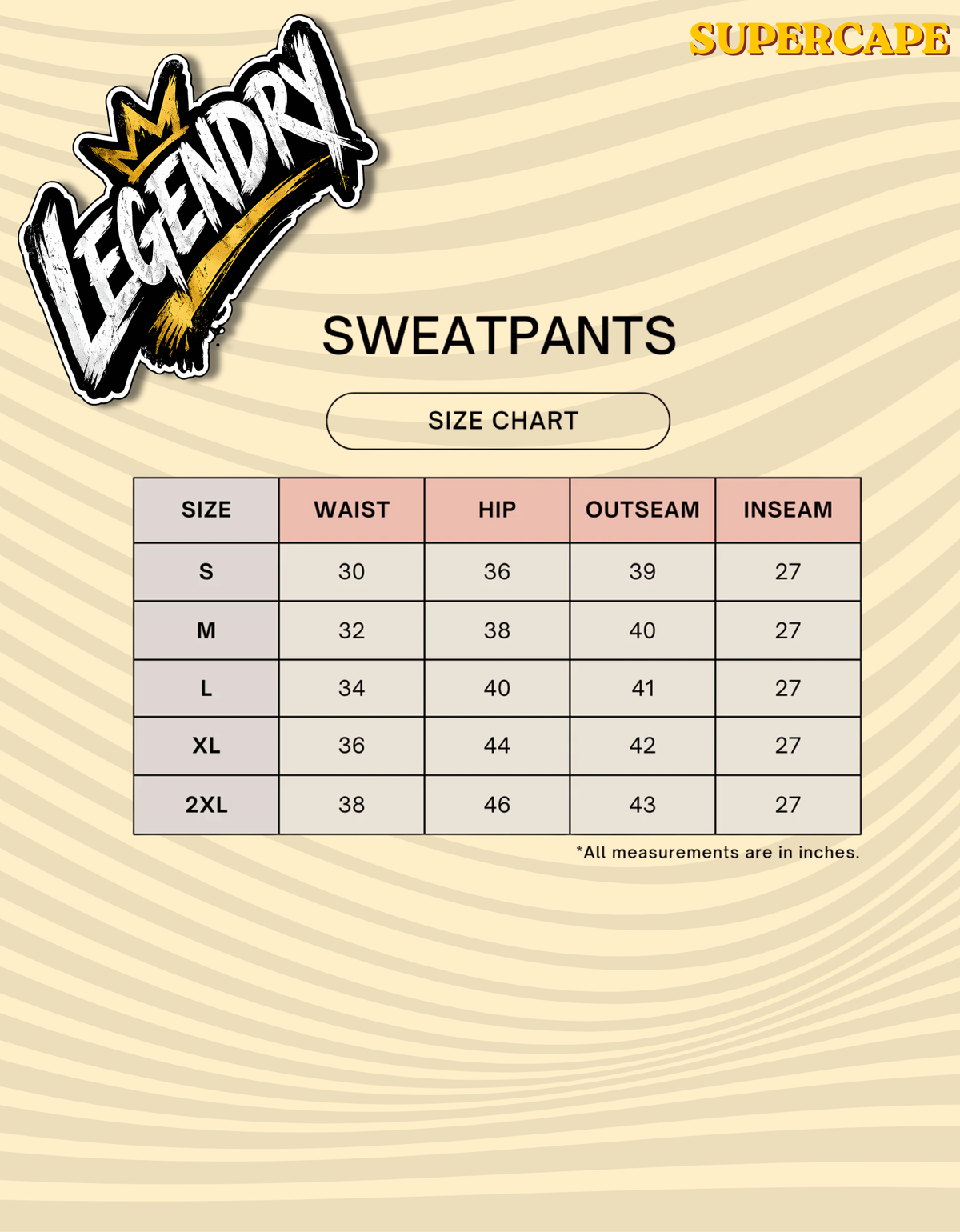 Legendry Unisex Sweatpants