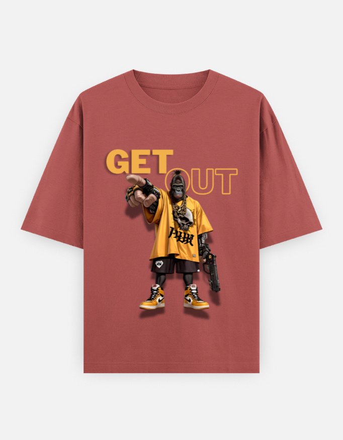 Get Out Unisex Oversized Classic T-Shirt