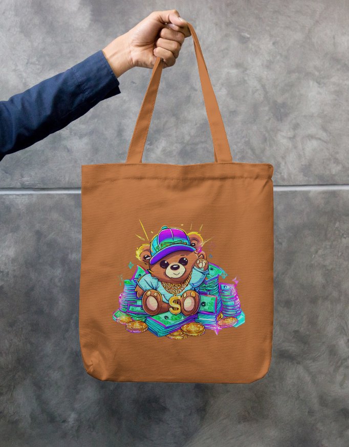 Teddy Tote Bag Zipper