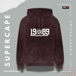 SUPERcape maroon acid wash
