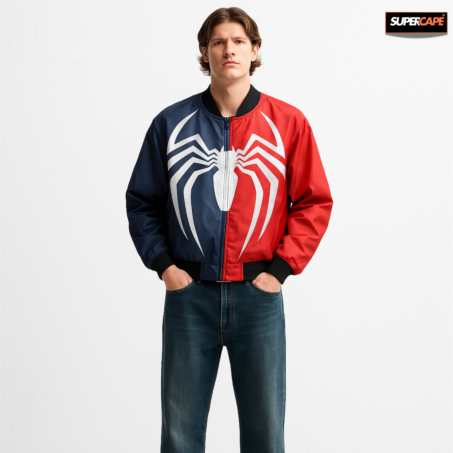SuperCape Spider Bomber jacket