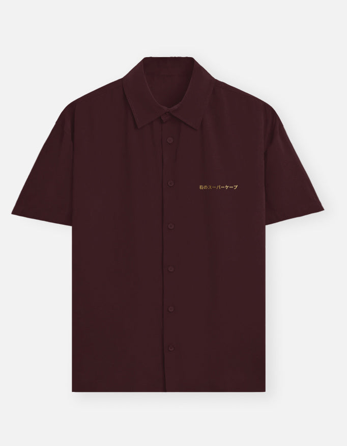 SuperCape maroon oversized shirt for Diwali
