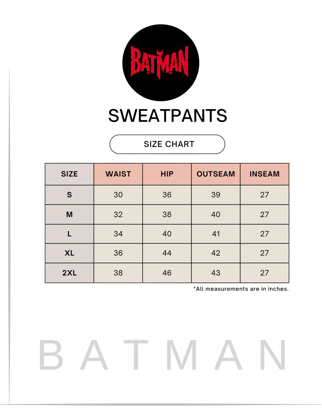 Batman Unisex Sweatpants
