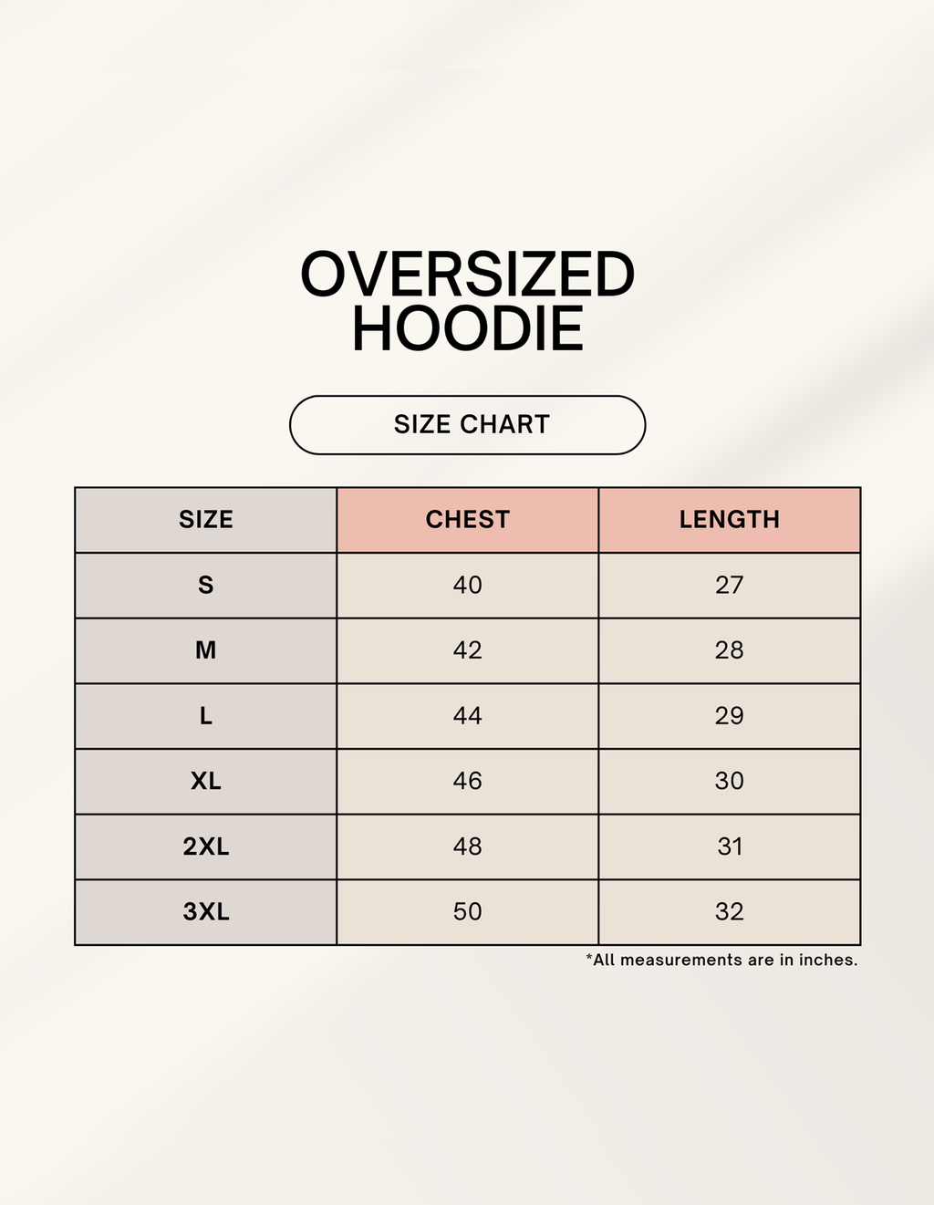Color_Size Chart