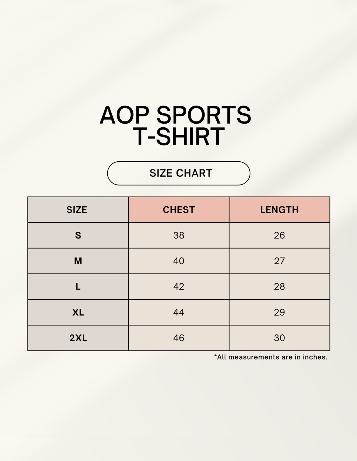 Color_Size Chart