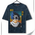 Hiei Unisex Acid Washed Oversized Tee