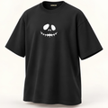 White Smiley Unisex Oversized Standard T-Shirt