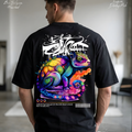 Psychedelic chameleon Unisex Oversized Classic T-Shirt