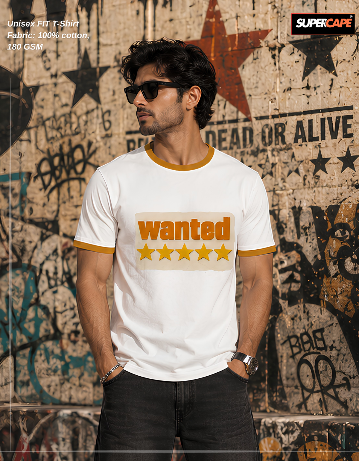 Wanted Unisex Ringer T-Shirt