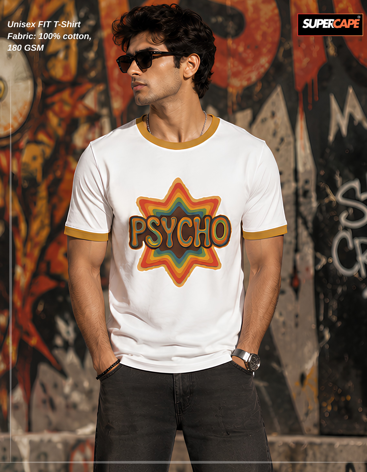Psycho Unisex Ringer T-Shirt