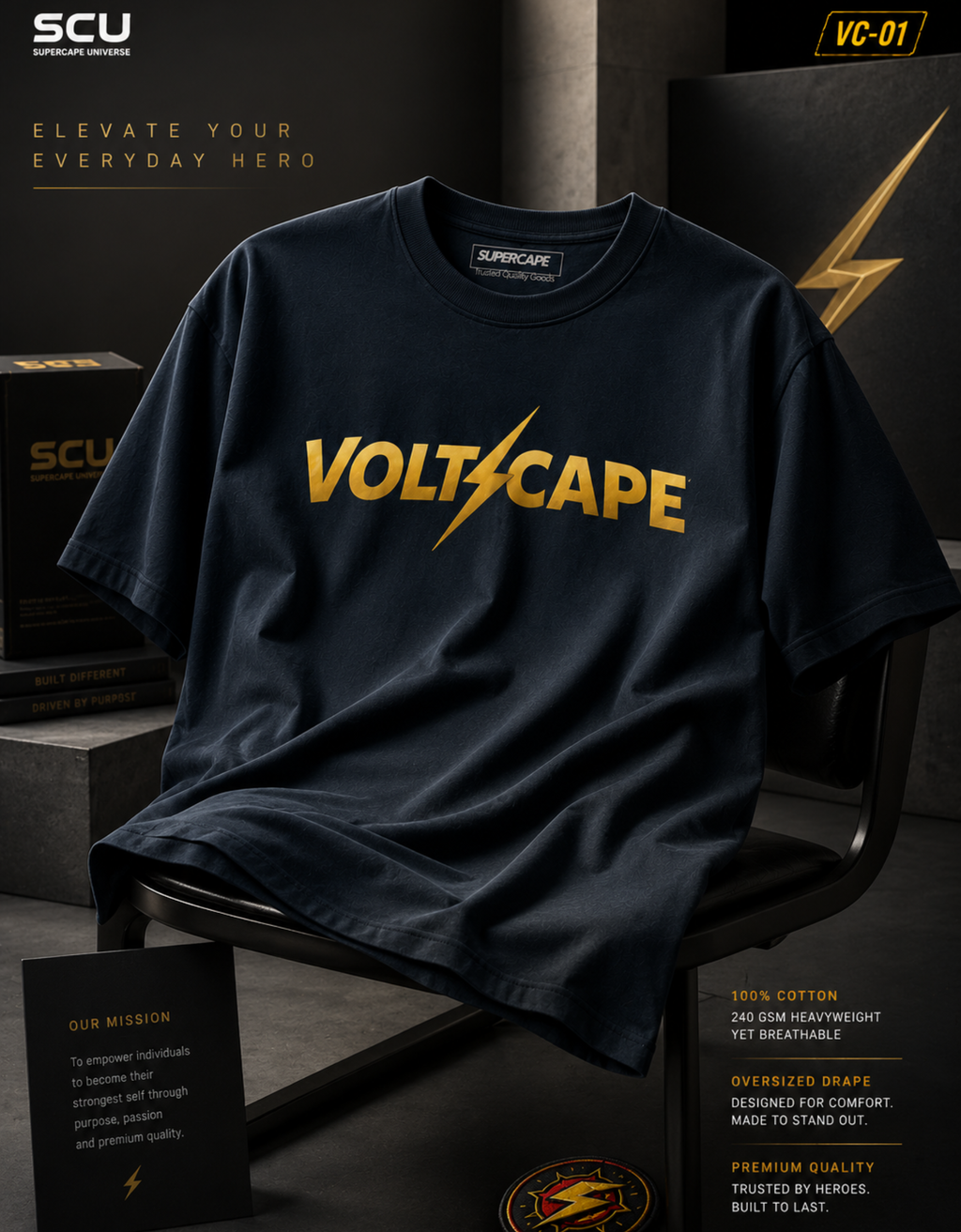 Voltcape SCU - Oversized Classic T-Shirt