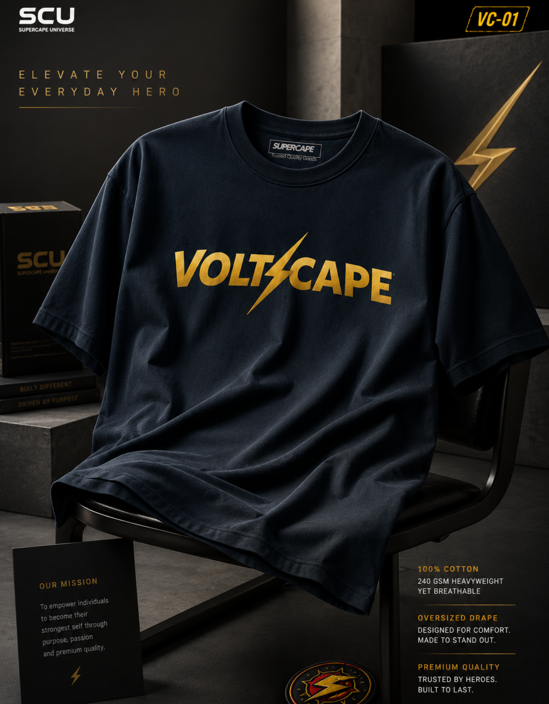 Voltcape SCU - Oversized Classic T-Shirt