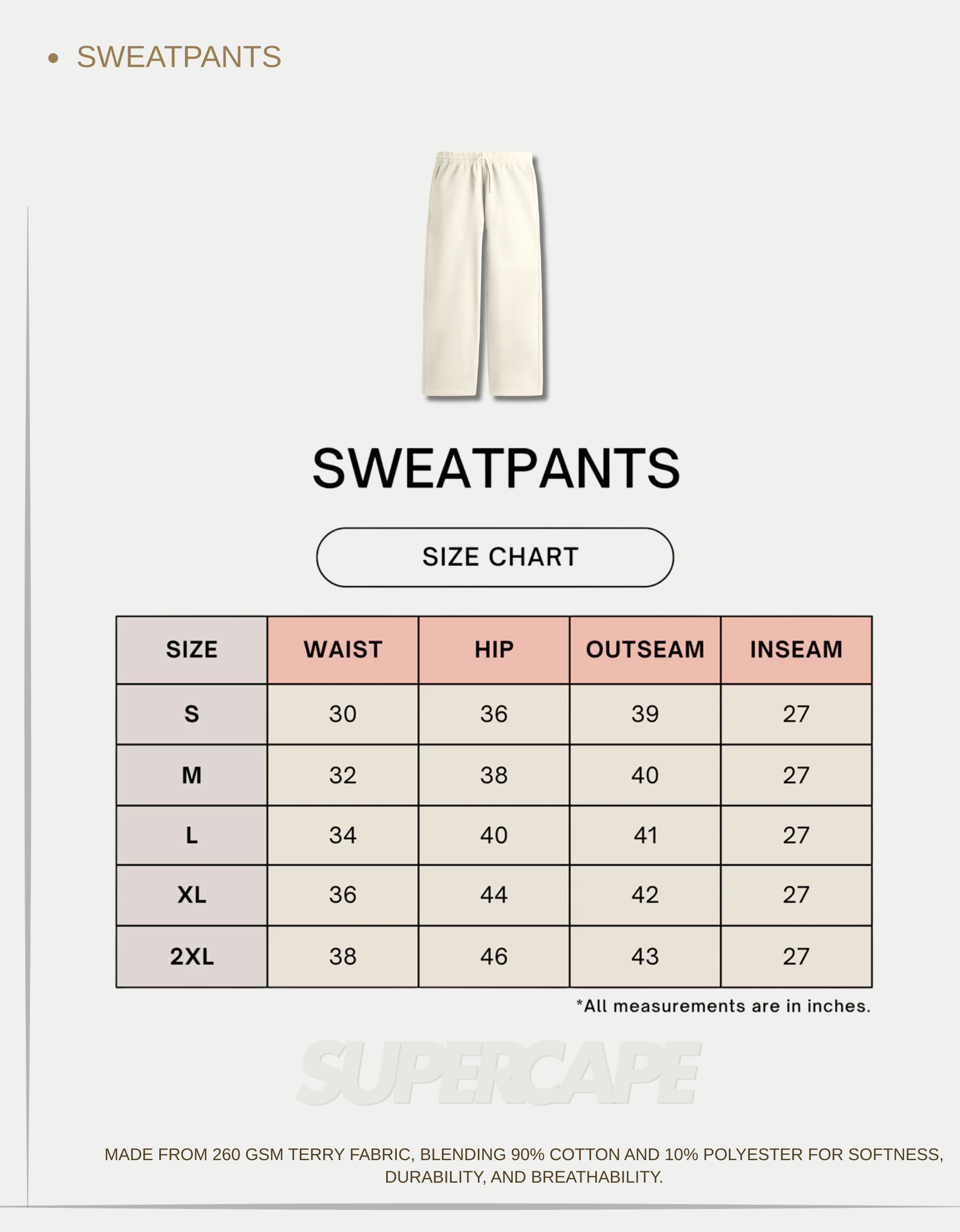 Plain Unisex Sweatpants