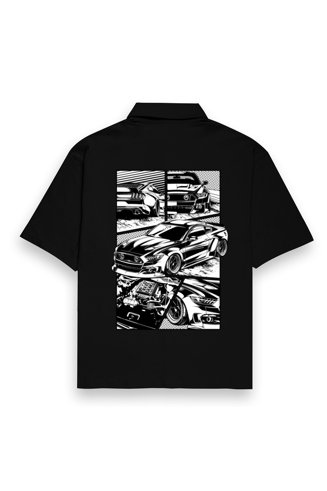 Motor Black Shirt  -Oversized Unisex Shirt