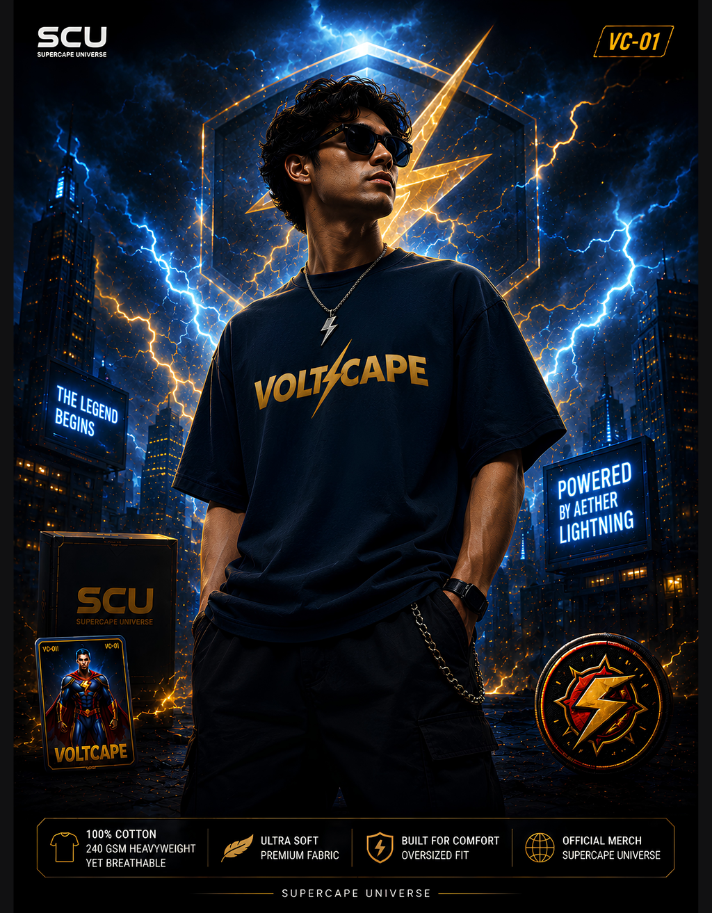 Voltcape SCU - Oversized Classic T-Shirt
