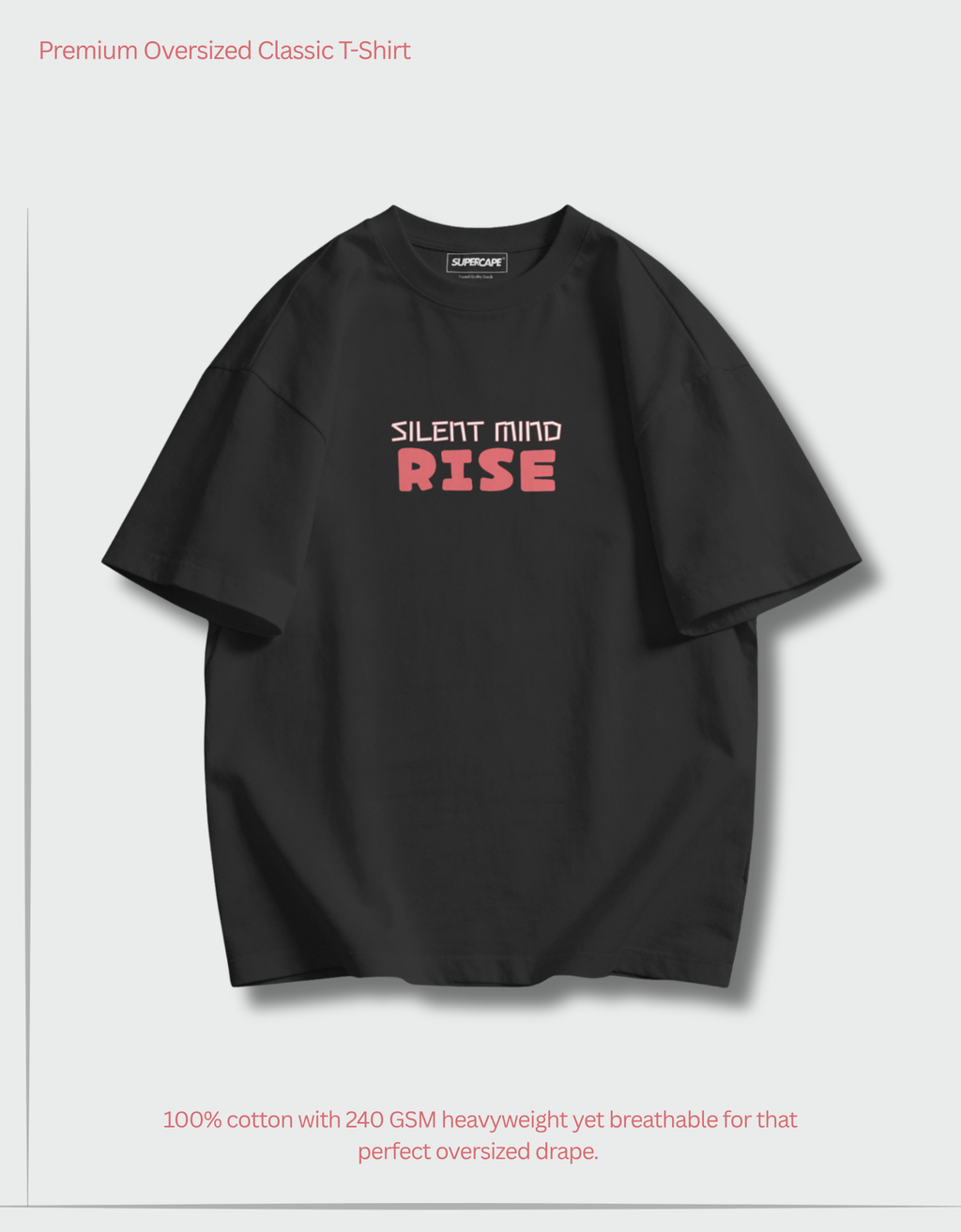 Silent Mind Unisex Oversized Classic T-Shirt