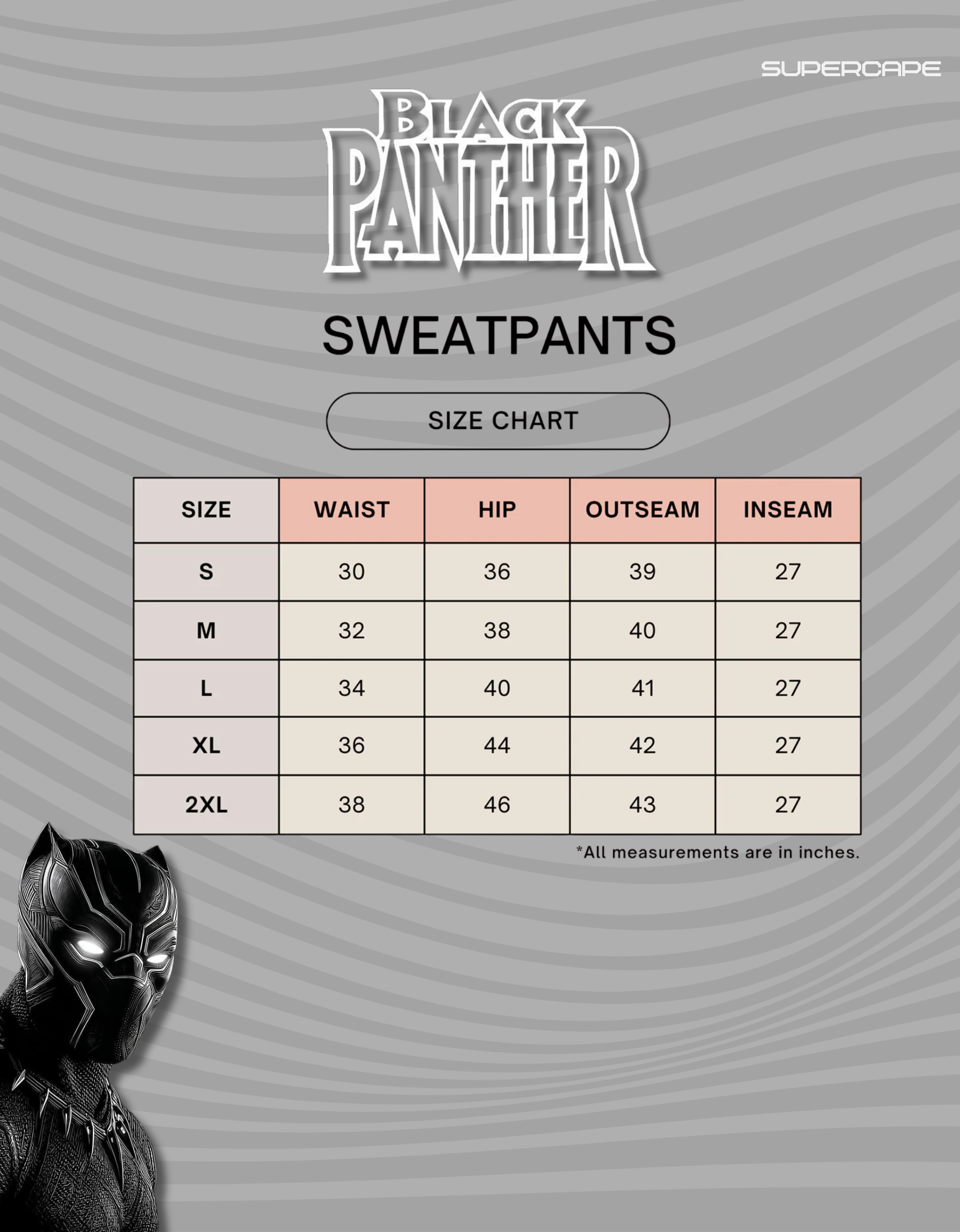 Black Panther Unisex Sweatpants