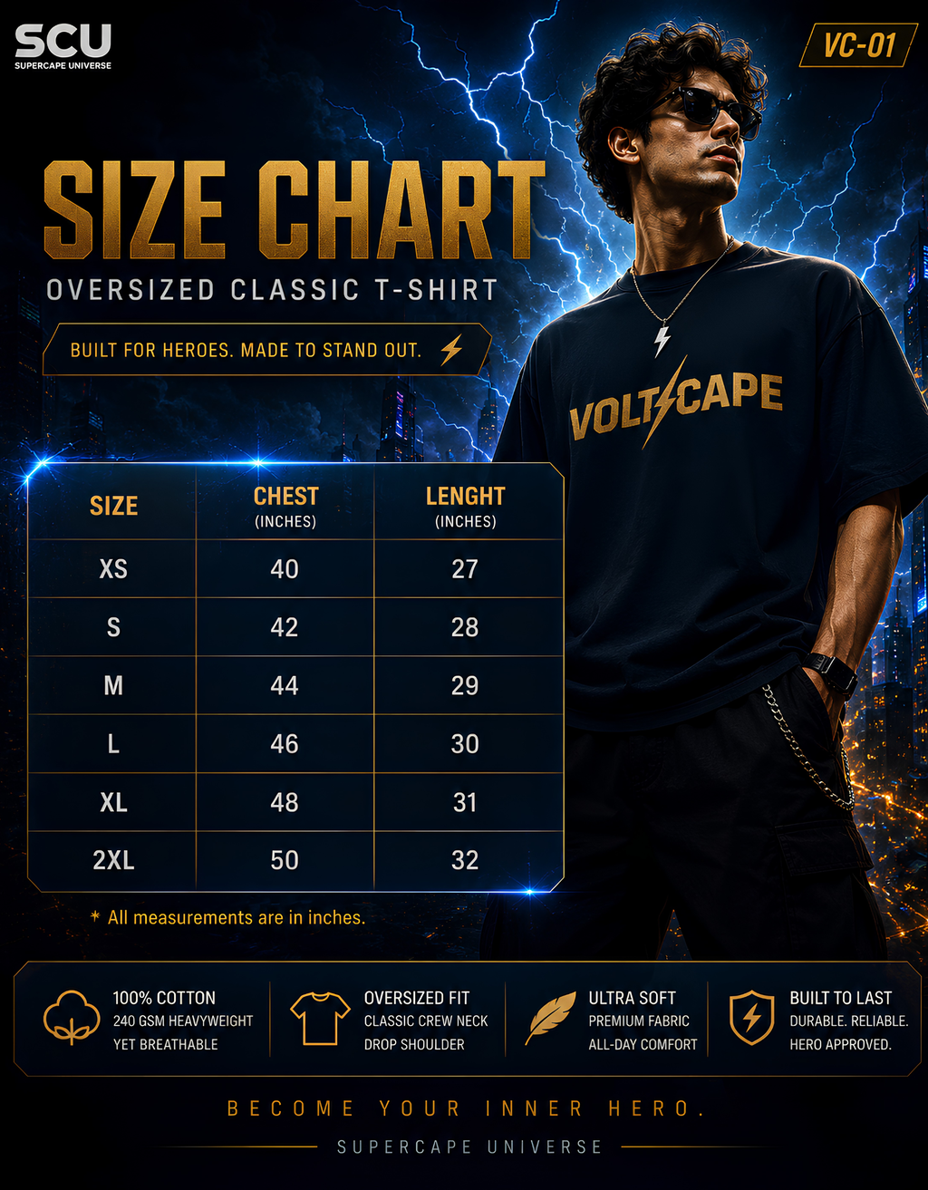 Voltcape SCU - Oversized Classic T-Shirt
