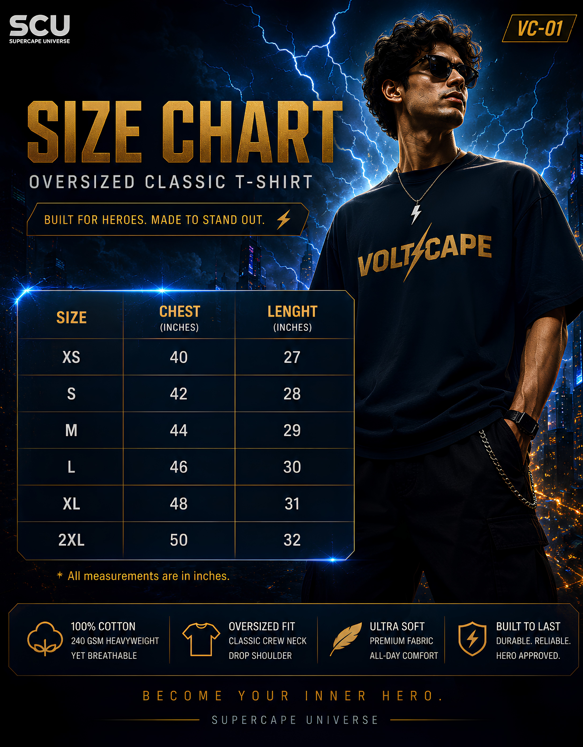 Voltcape SCU - Oversized Classic T-Shirt
