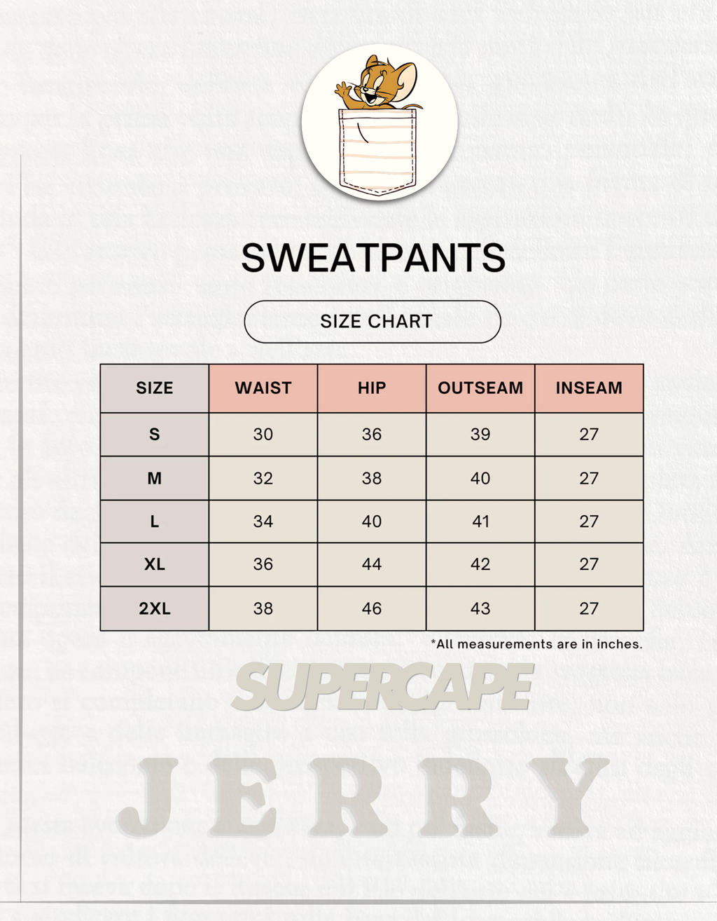 Jerry Unisex Sweatpants