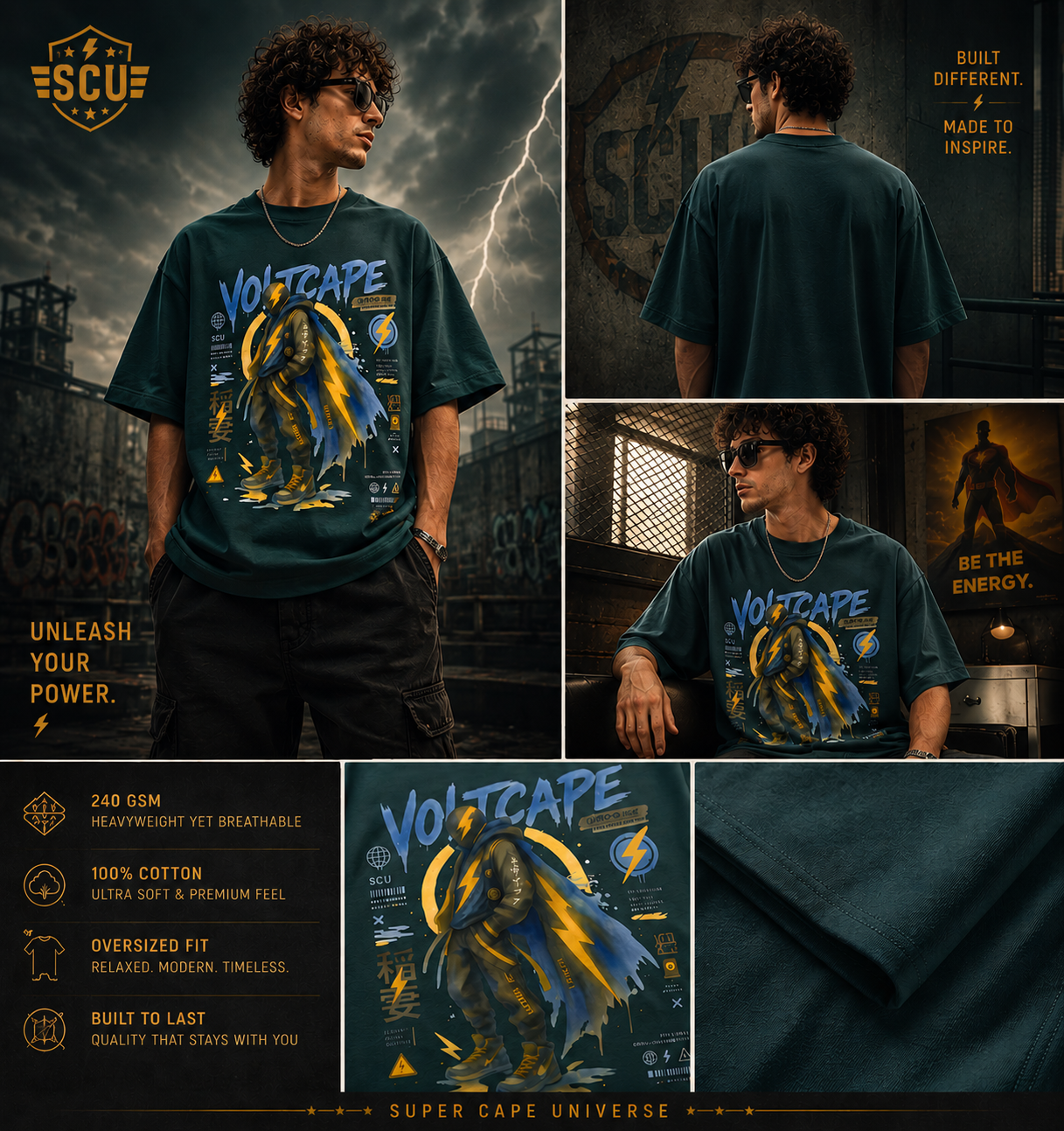 Voltcape SCU Unisex Oversized Classic T-Shirt