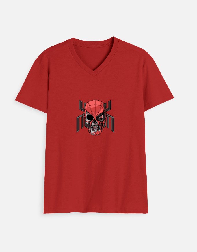 Skull Unisex V Neck T-Shirt