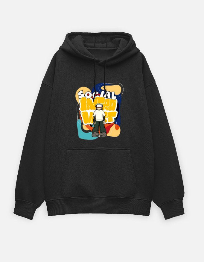 Social Introvert Unisex Oversized Hoodie