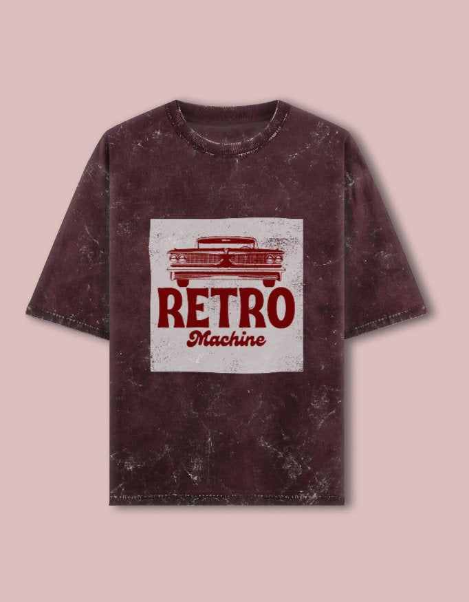 Retro Machine Unisex  Oversized Tee