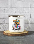 Teddy White Enamel Mugs