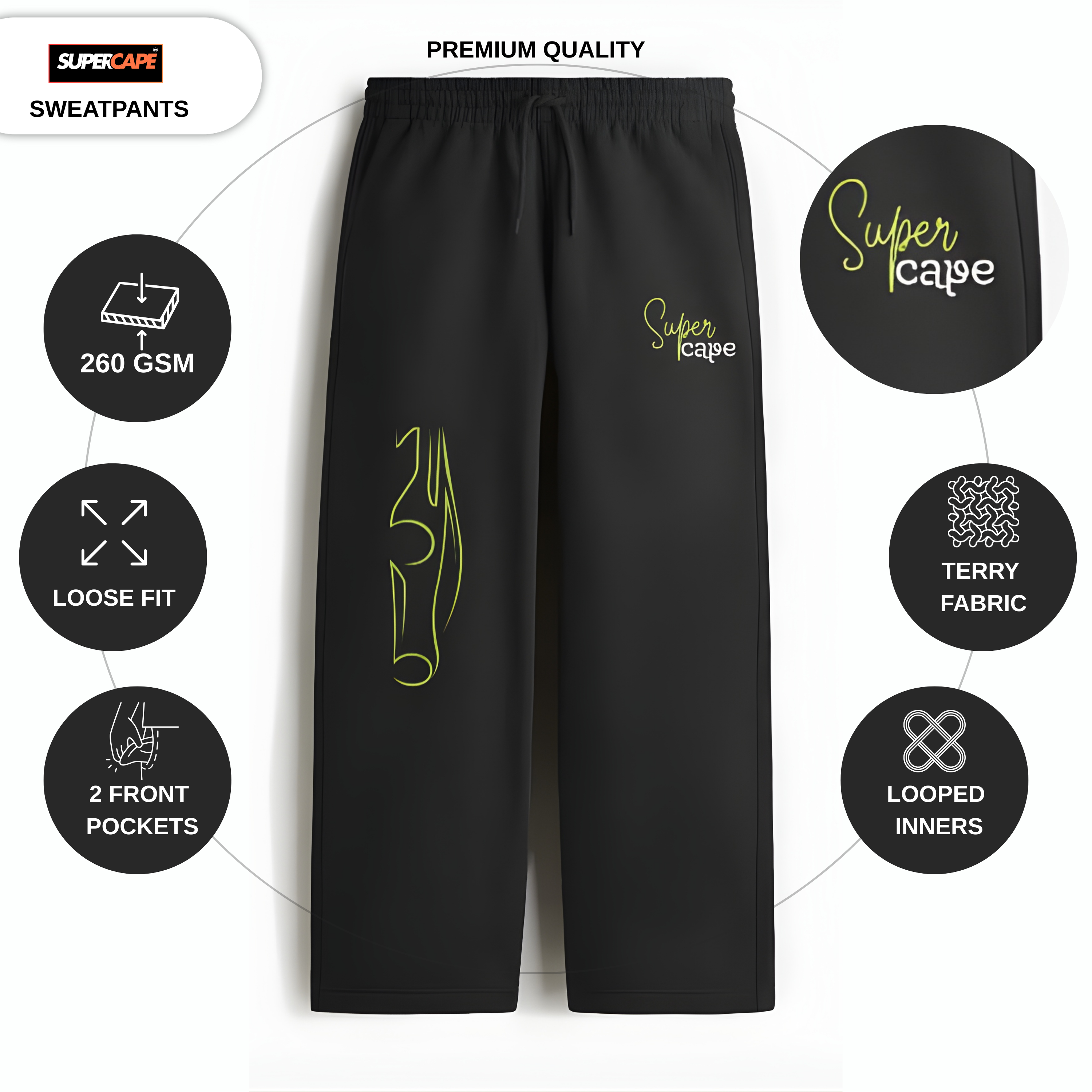 Super Cape Unisex Sweatpants