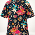 SuperCape Garba Nights – AOP Oversized T-Shirt
