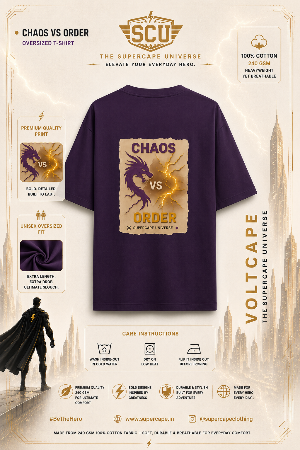 Chaos SCU - Unisex Oversized Classic T-Shirt