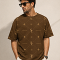 Supercape Elegant Print Oversized Tee