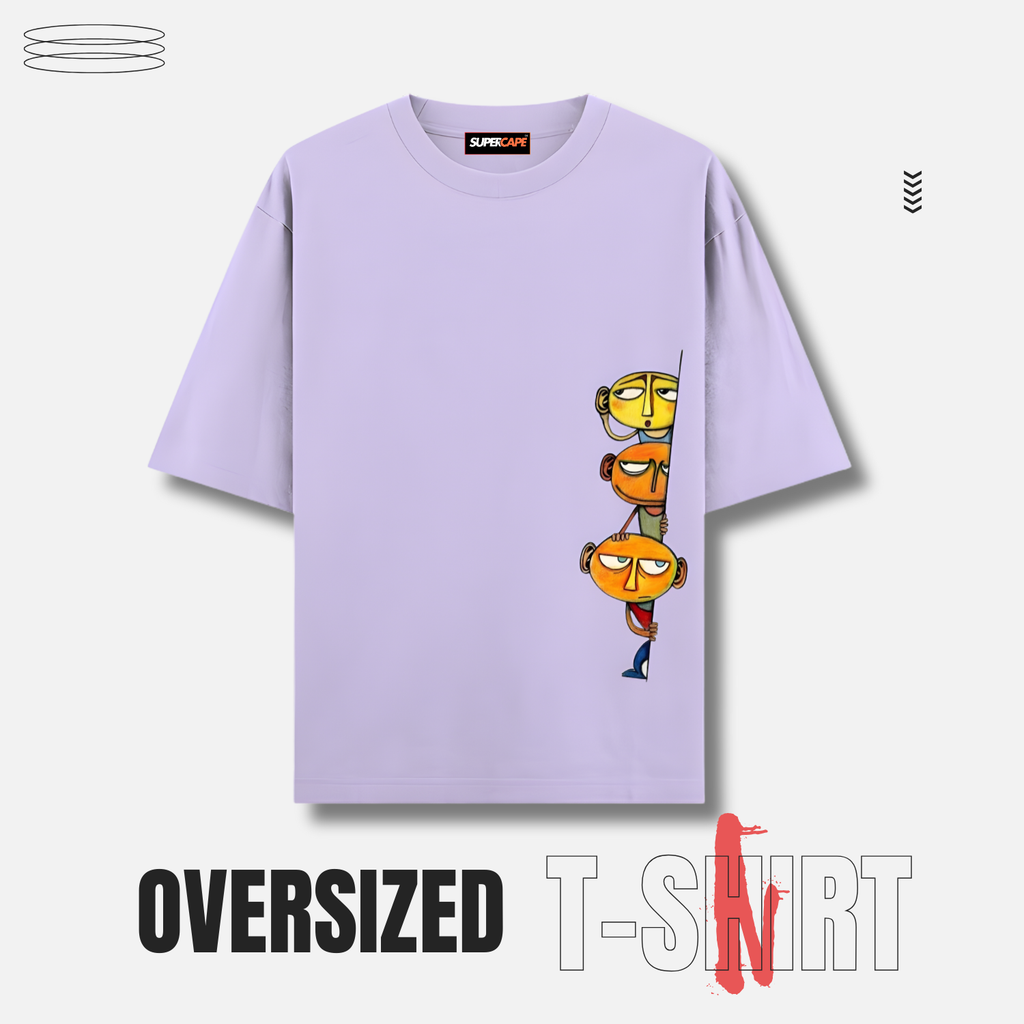 Snooping Lavender Cord Set  - Oversized T - Shirt and Jogger