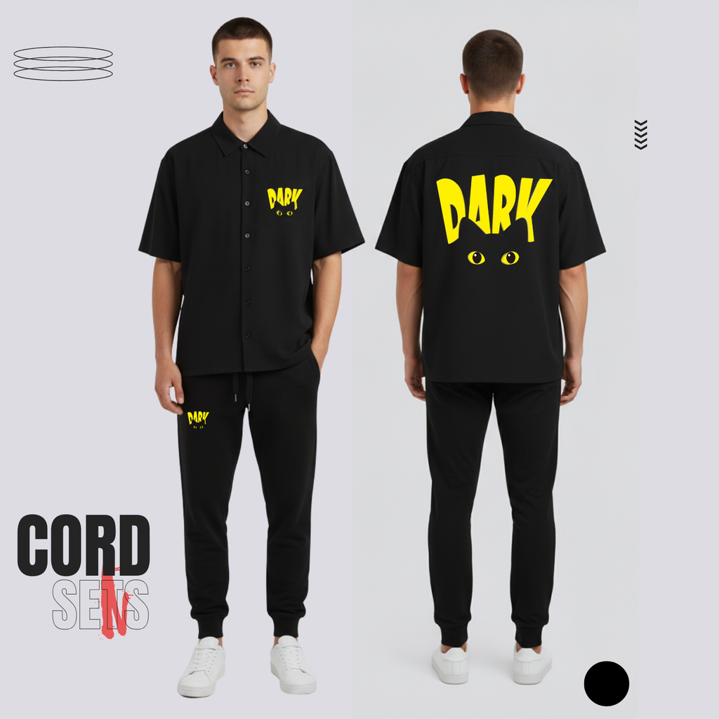 DarkCat Oversized Unisex Shirt and Joggers Combo