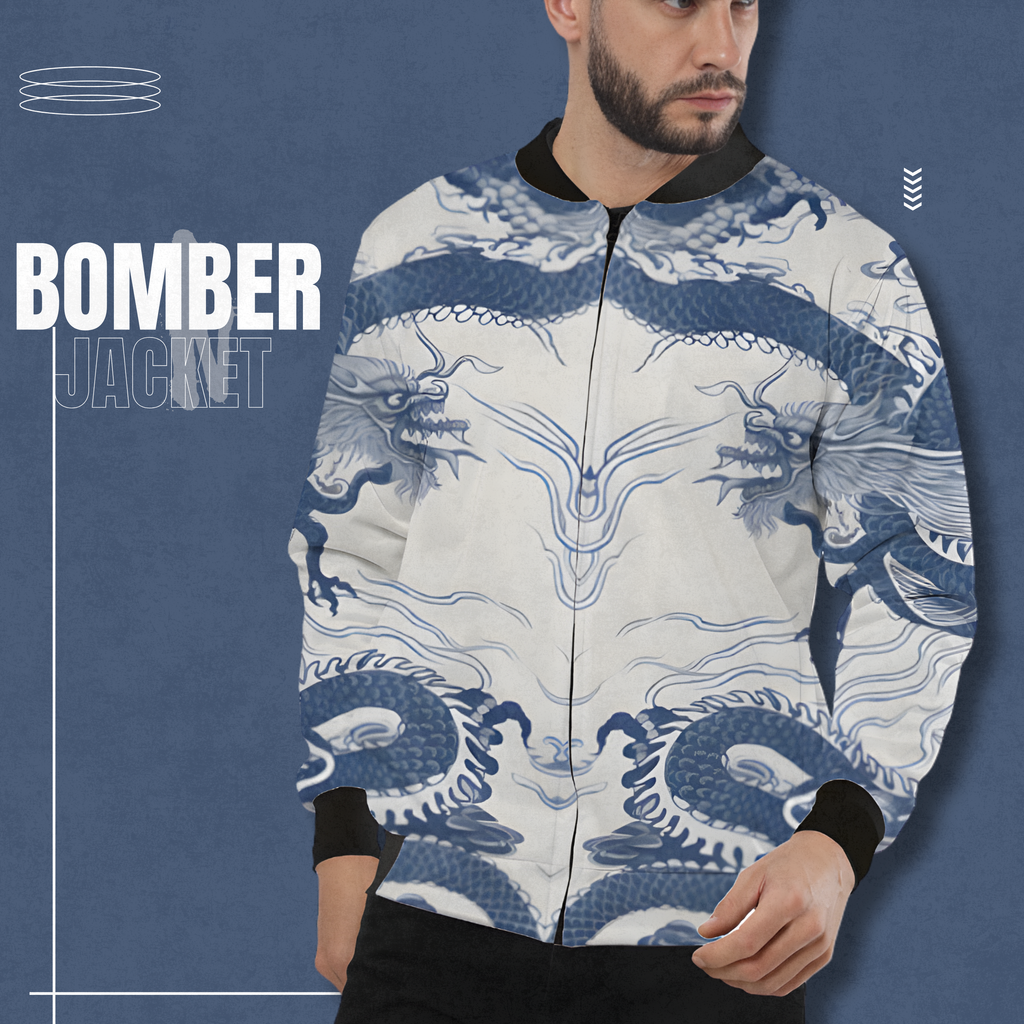 Dragon Bomber Unisex AOP Bomber Jacket