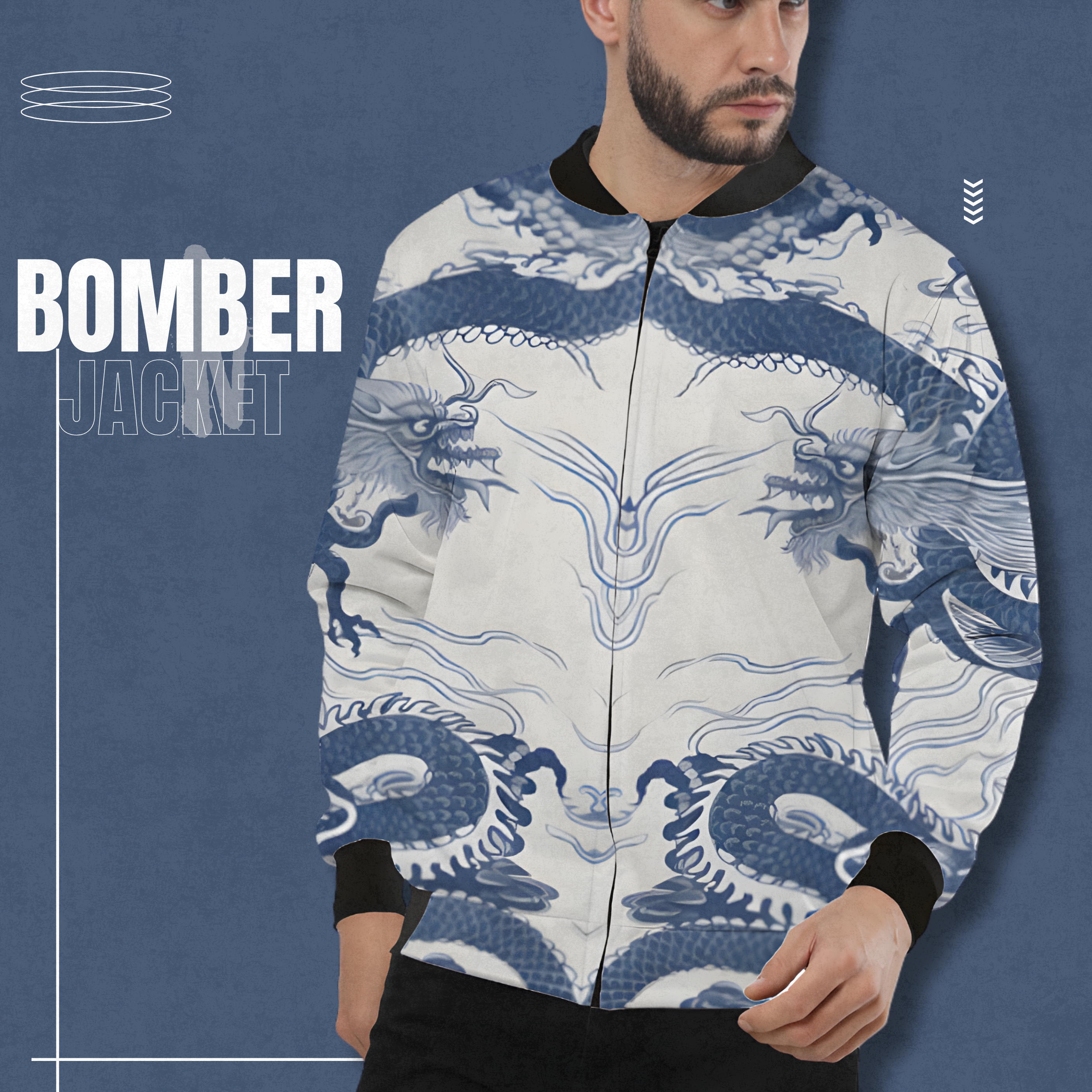 Dragon Bomber Unisex AOP Bomber Jacket