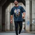 Bugs Unisex Acid Washed Oversized Tee
